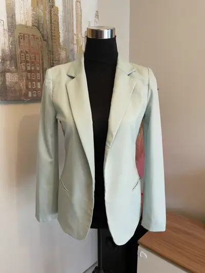 Blazer Mujer Verde Claro Elegante - miniatura 2