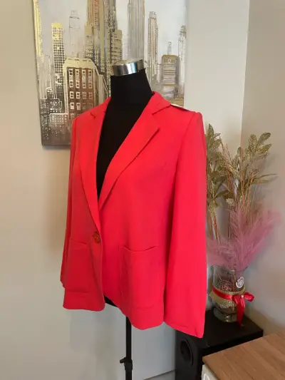 Blazer coral elegante para mujer - miniatura 3