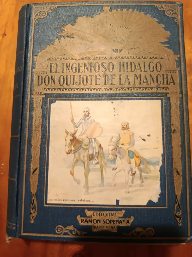 Libro antiguo El Ingenioso Hidalgo Don Quijote de la Mancha - 1