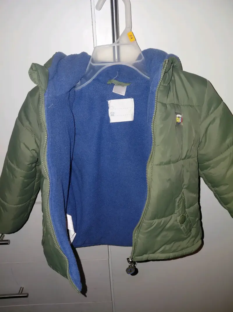 Chaqueta acolchada verde para niño Little DUD - 2