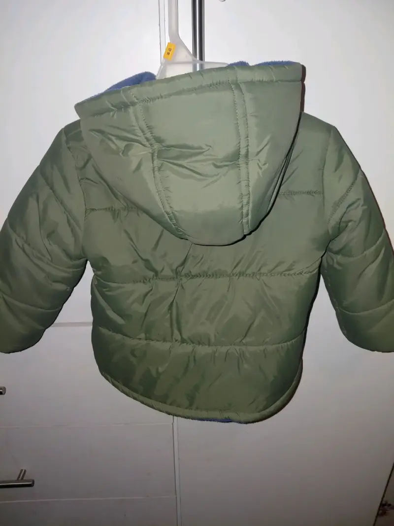 Chaqueta acolchada verde para niño Little DUD - 3