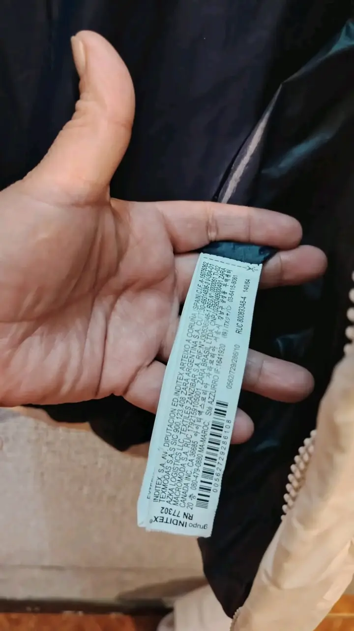 Abrigo acolchado beige para niños Zara - 6