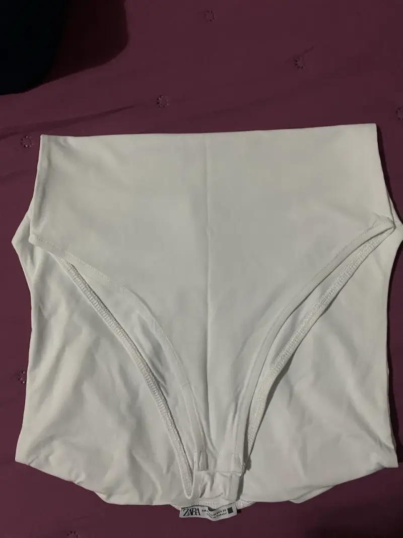 Body blanco sin mangas Zara - 4