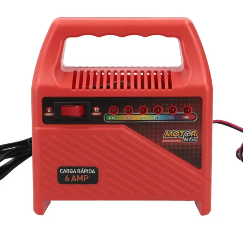 Cargador De Batería Motorlife 6V / 12V - 4