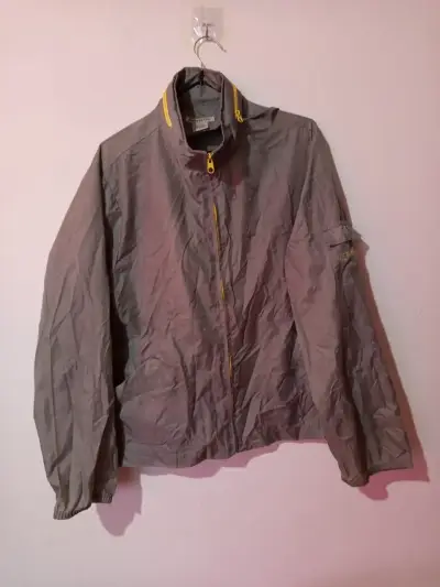 Chaqueta Ligera Gris Amarillo Talla L - miniatura 1