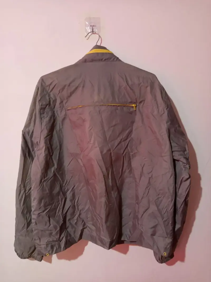 Chaqueta Ligera Gris Amarillo Talla L - 6