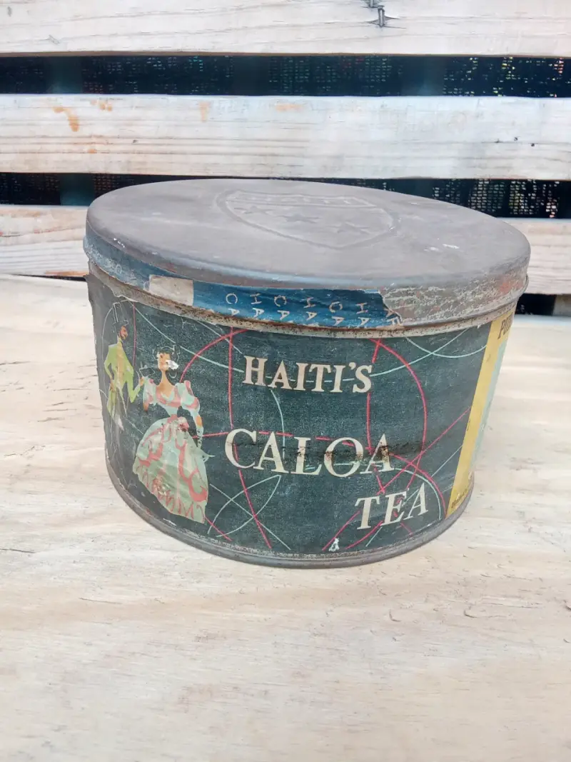 Lata Antigua de Té Haití's Caloa - 2