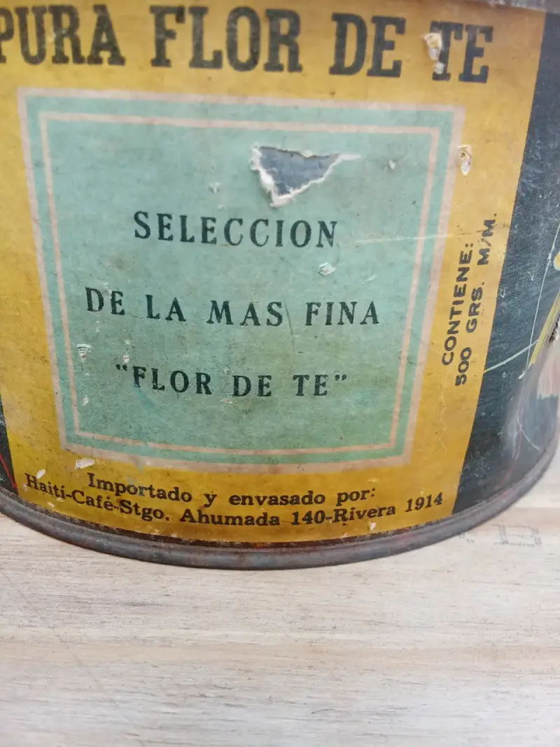 Lata Antigua de Té Haití's Caloa - 5