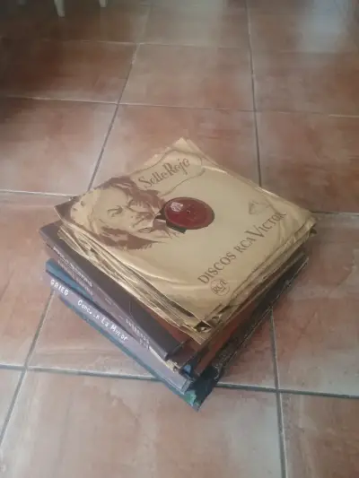 Colección de discos de vinilo antiguos RCA Victor y Columbia - miniatura 3