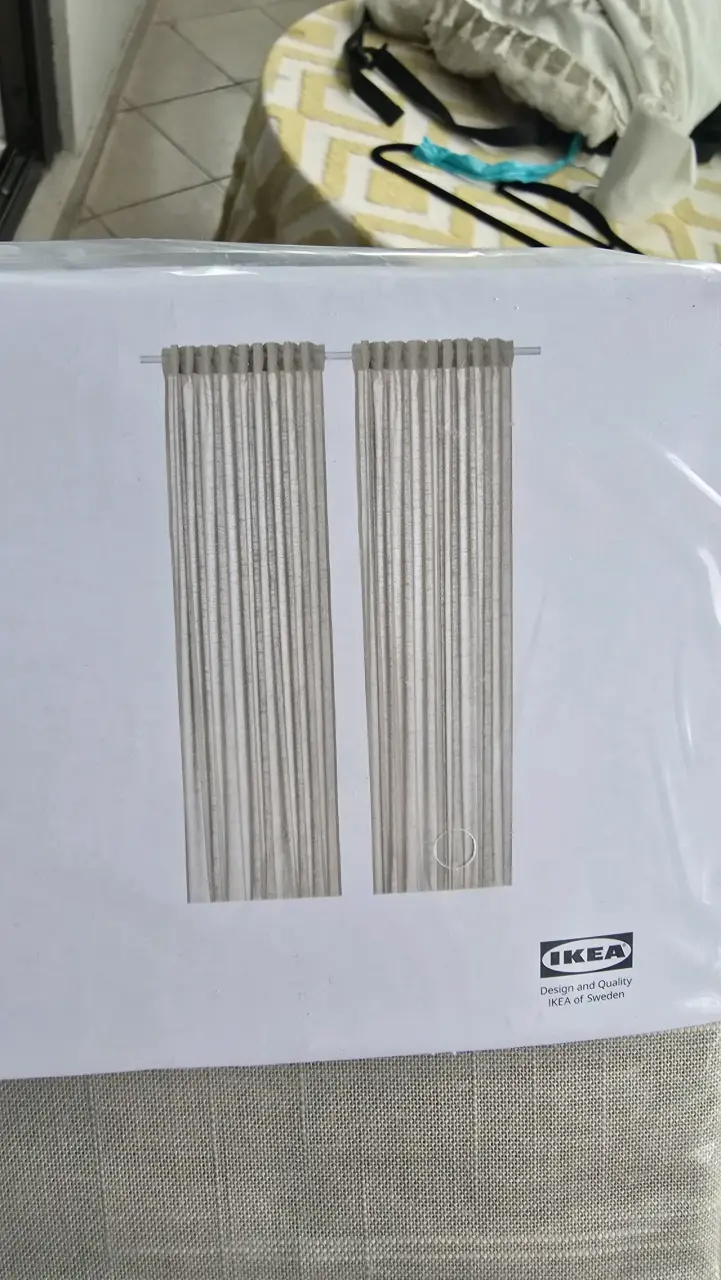 Cortinas beige IKEA Silverlönn 145x250 cm - 2