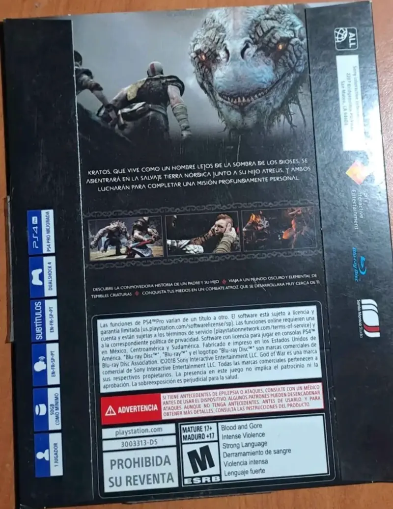 Juego God of War para PS4 en buen estado - 2