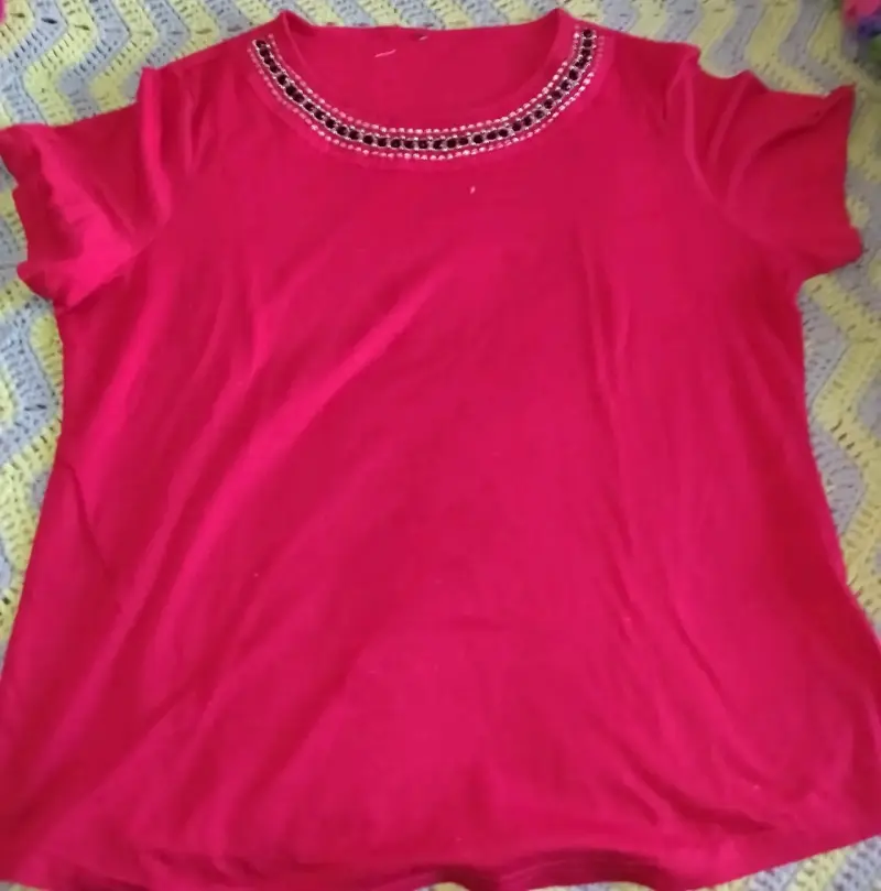 Chaleco de lana azul con diseño trenzado - 5