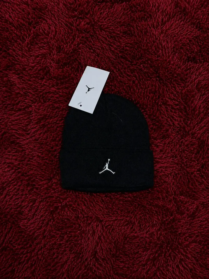 Gorros de lana Jordan en negro y gris - 3
