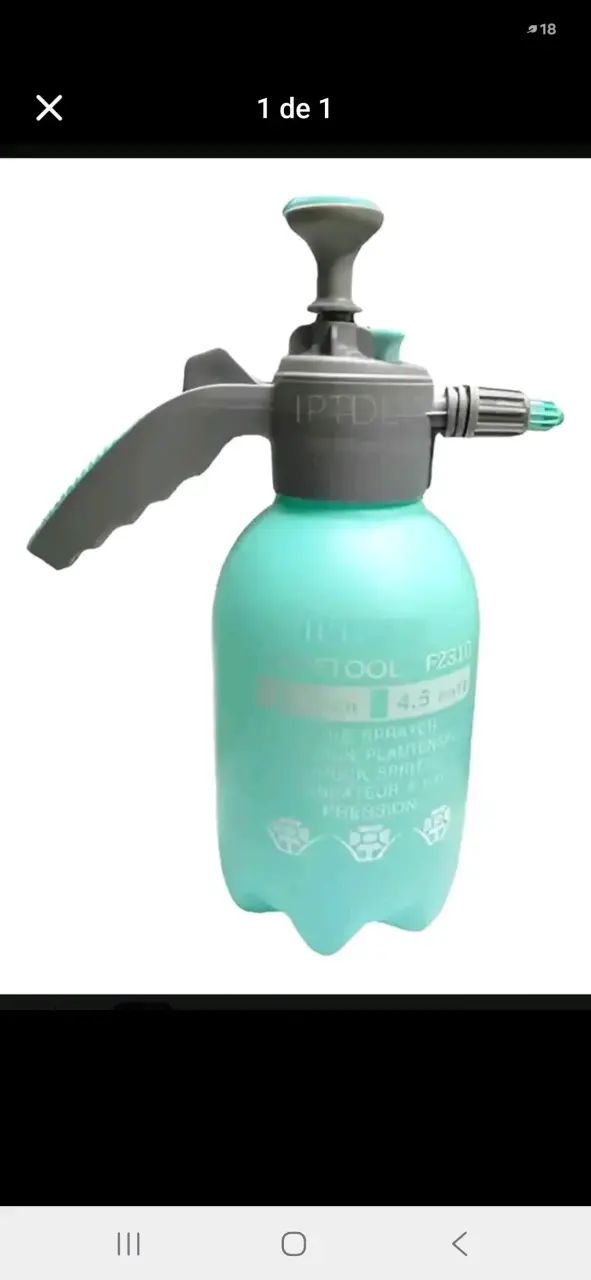 Pulverizador de presión manual 2 litros