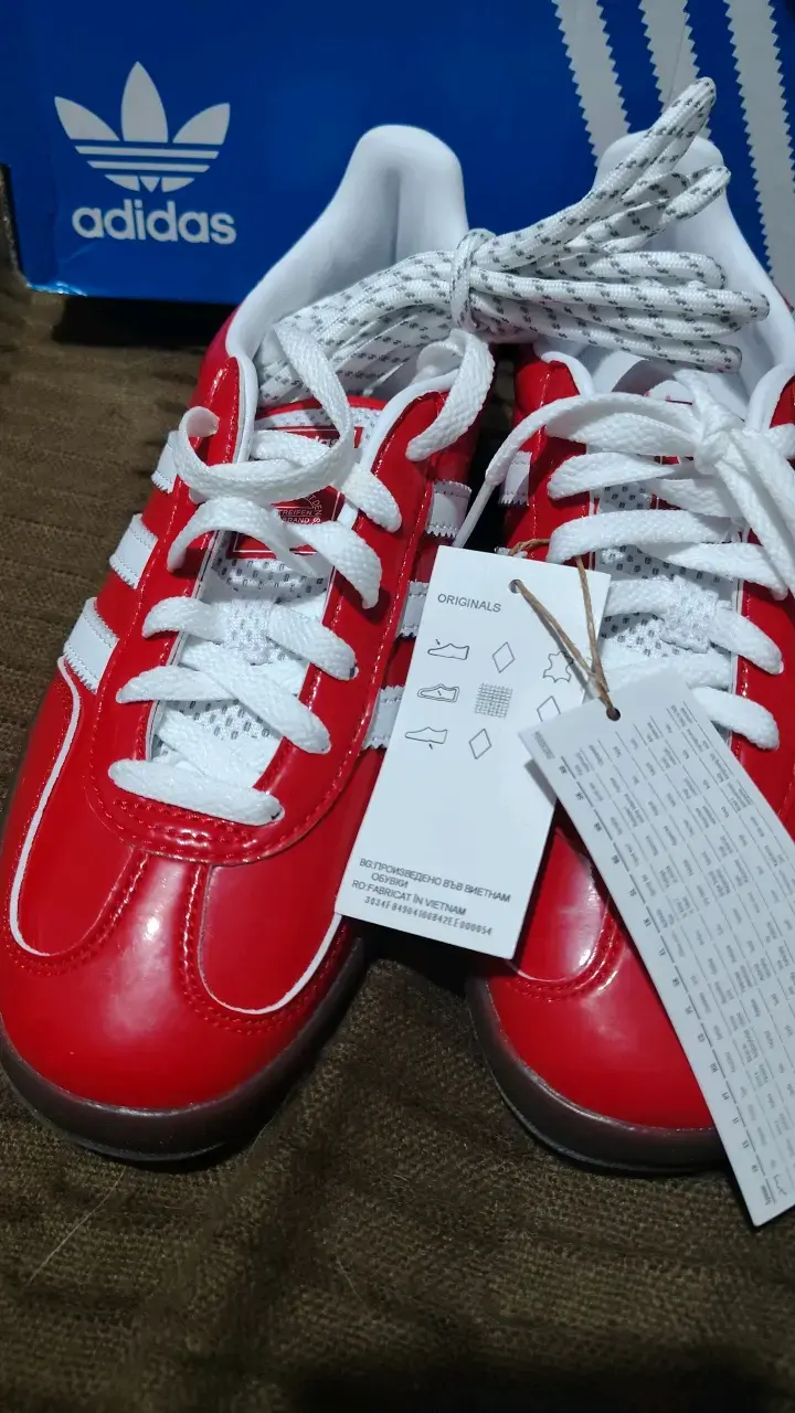 Zapatillas Adidas Gazelle Indoor rojas - 3