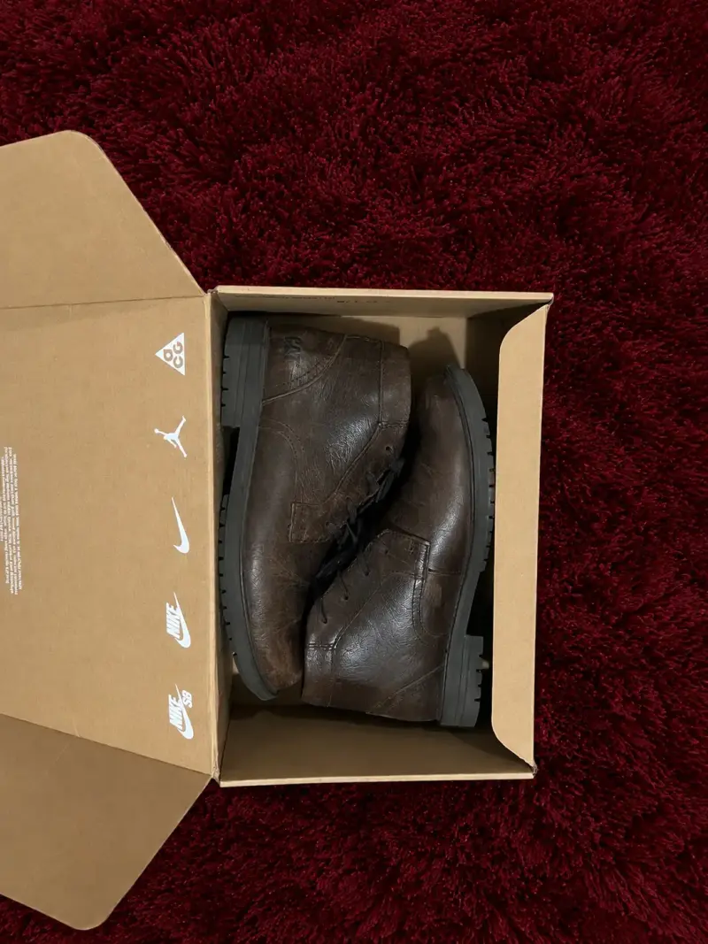 Botas de cuero marrón para hombre CAT - 3