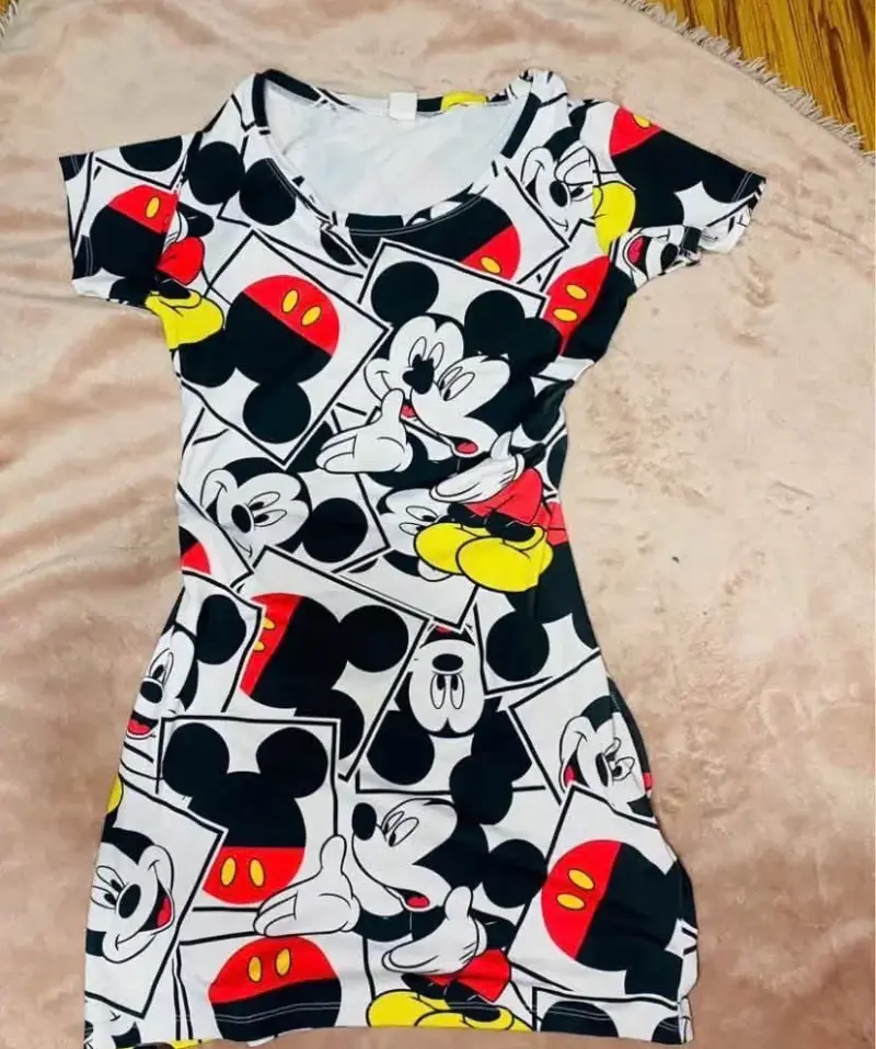 Vestido estampado de Mickey Mouse para mujer