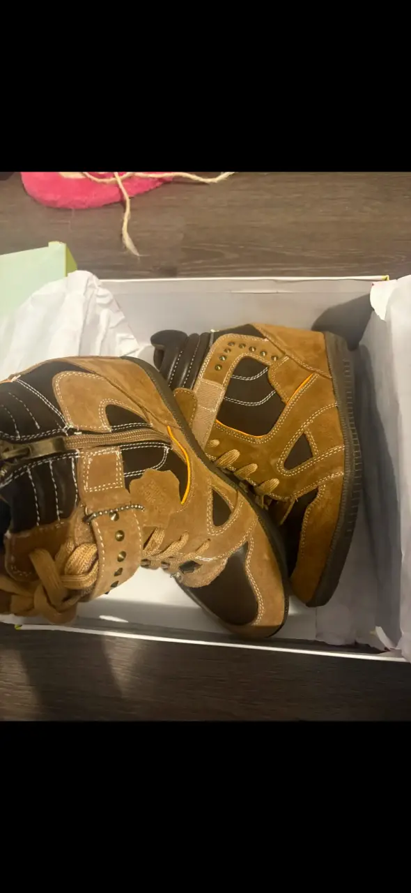 Zapatillas tipo Isabel Marant marrones - 2