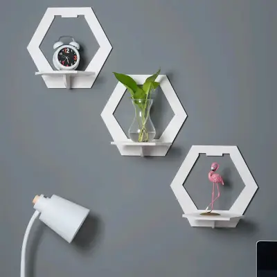 Repisa flotante hexagonal - miniatura 1