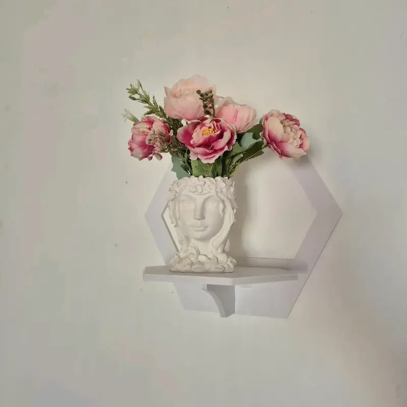 Repisa flotante hexagonal - 2