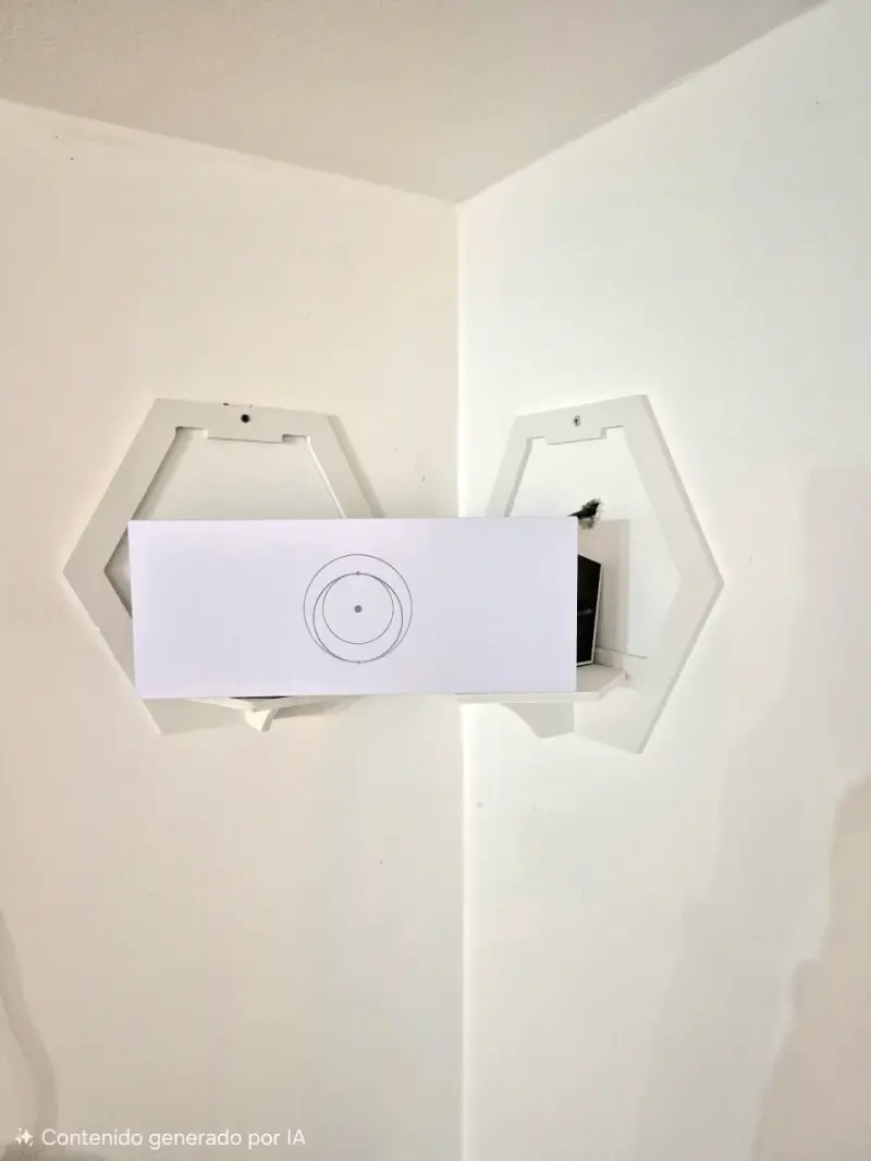Repisa flotante hexagonal - 4