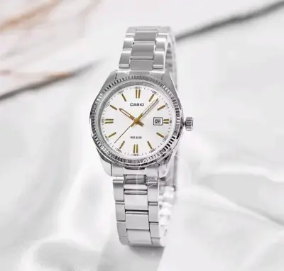 Reloj Casio Plateado Mujer con Fecha y Día - miniatura 1