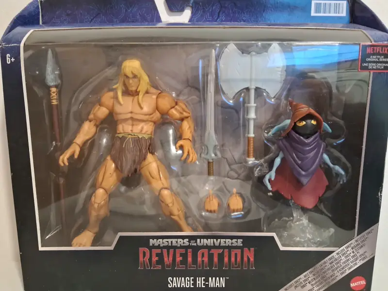Figura de acción Savage He-Man y Orko