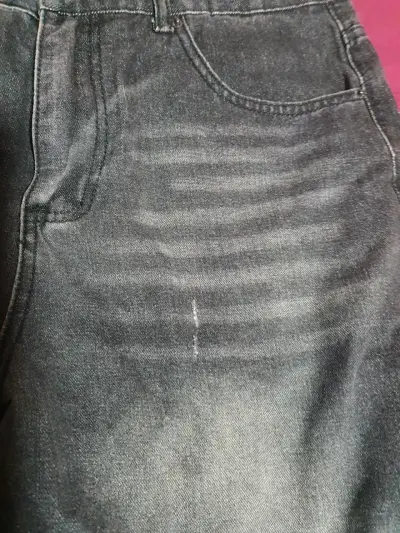 Jeans de mezclilla gris para hombre talla 46 baggy - miniatura 2