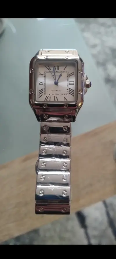 Reloj Cartier Santos  de acero - miniatura 2