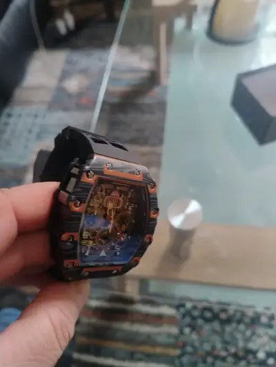 Reloj de pulsera deportivo con diseño moderno rich - miniatura 1