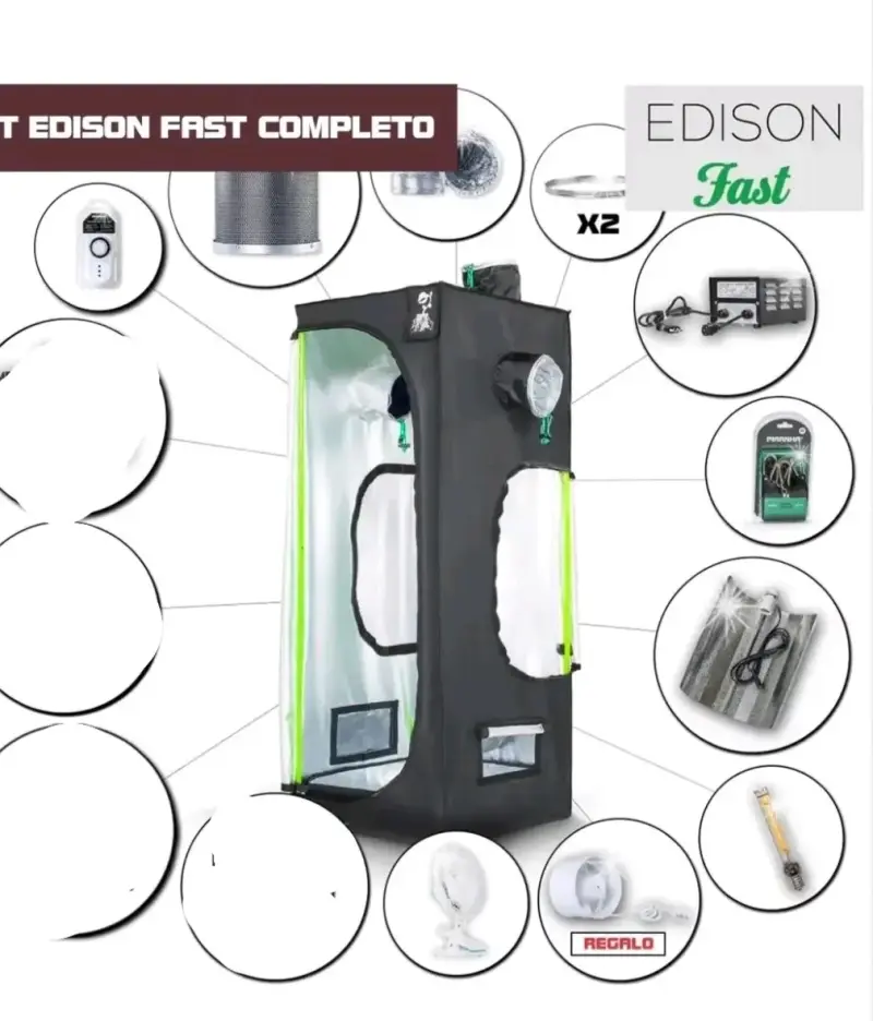 Kit de Cultivo Indoor Completo Edison Fast