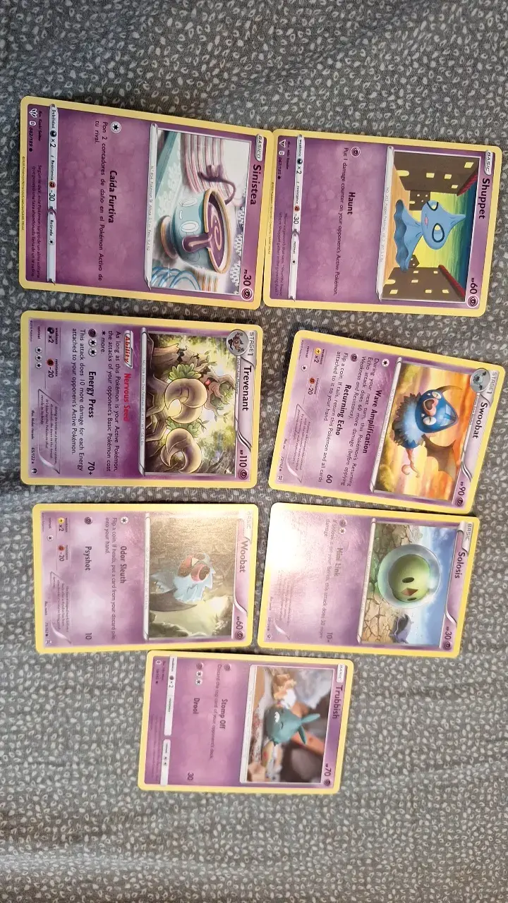Lote de cartas Pokémon variadas - 3