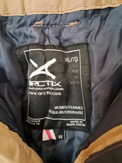 Pantalones de nieve Arctix beige talla XL - miniatura 2