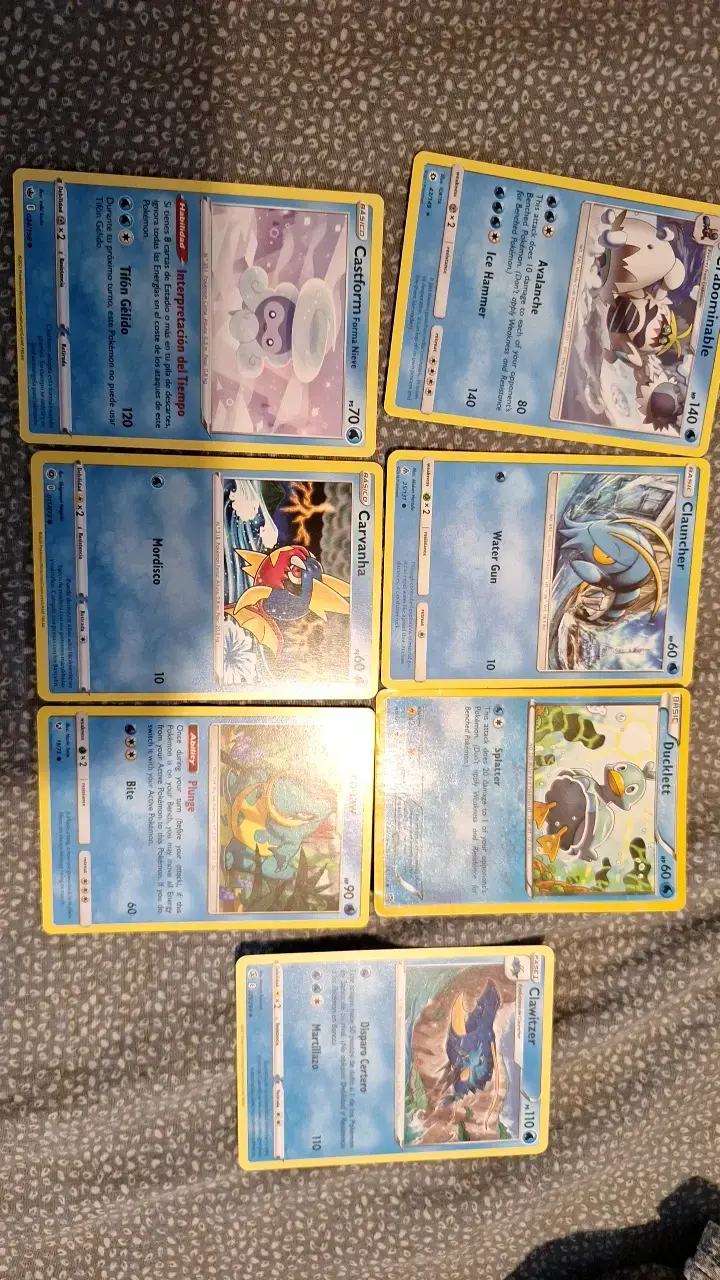 Lote de cartas Pokémon variadas - 4