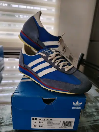Zapatillas Adidas SL 72 OG W Azul y Blanco - miniatura 1