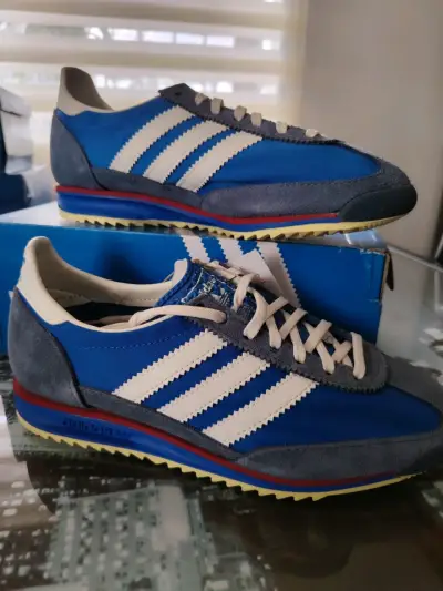 Zapatillas Adidas SL 72 OG W Azul y Blanco - miniatura 3