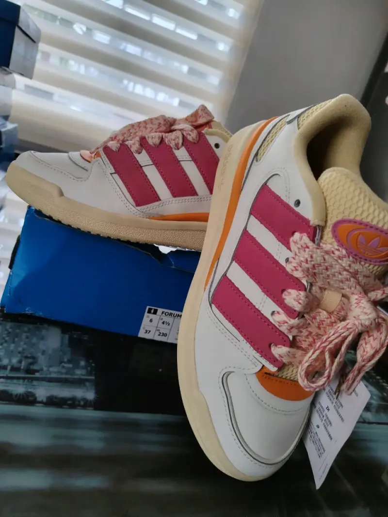 Zapatillas Adidas Forum 2000 W Rosado y Blanco - 3