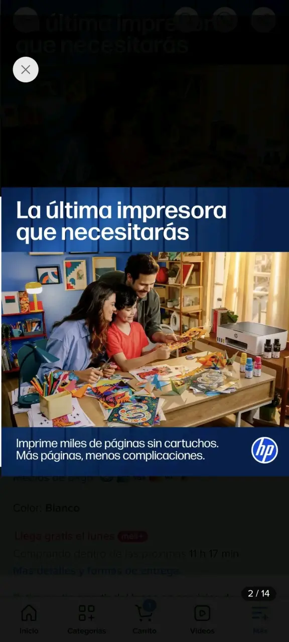 Impresora HP Smart Tank 210 con Tinta Incluida - 2