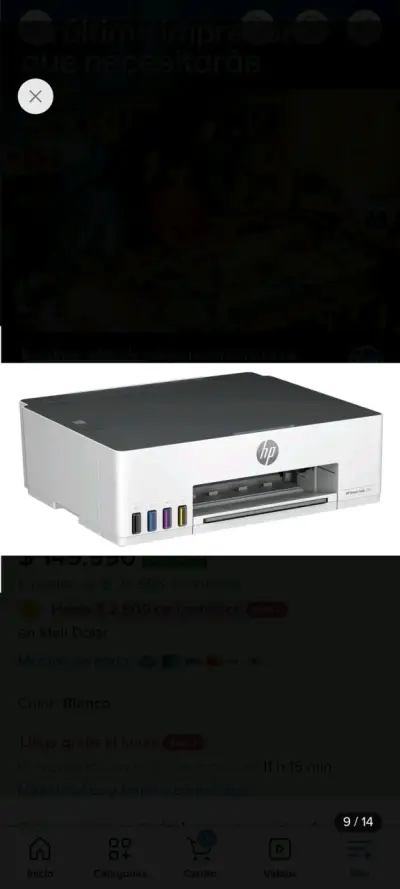 Impresora HP Smart Tank 210 con Tinta Incluida - miniatura 5