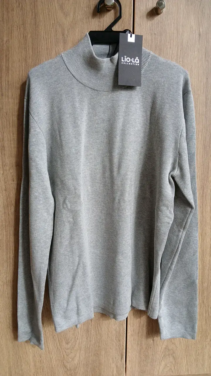 Suéter gris de cuello alto Lio-La - 1