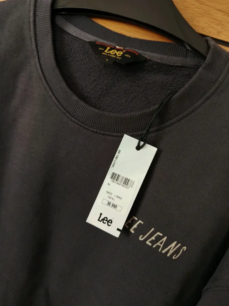 Polerón Lee Jeans gris oscuro unisex - 3