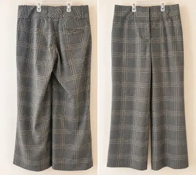 Pantalones a cuadros grises - miniatura 2