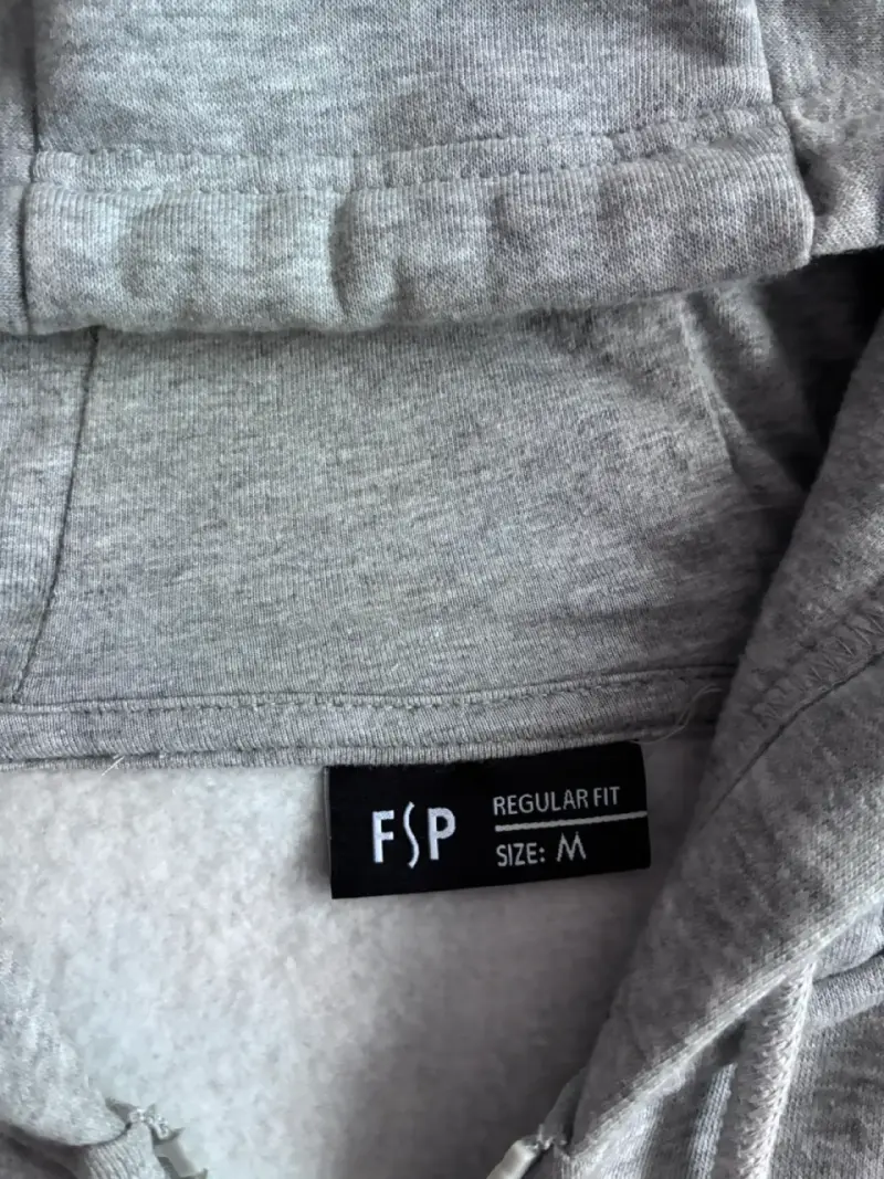 Polerón con capucha gris FSP talla M - 2
