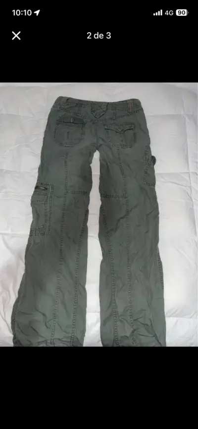 pantalon cargo tiro bajo - miniatura 2