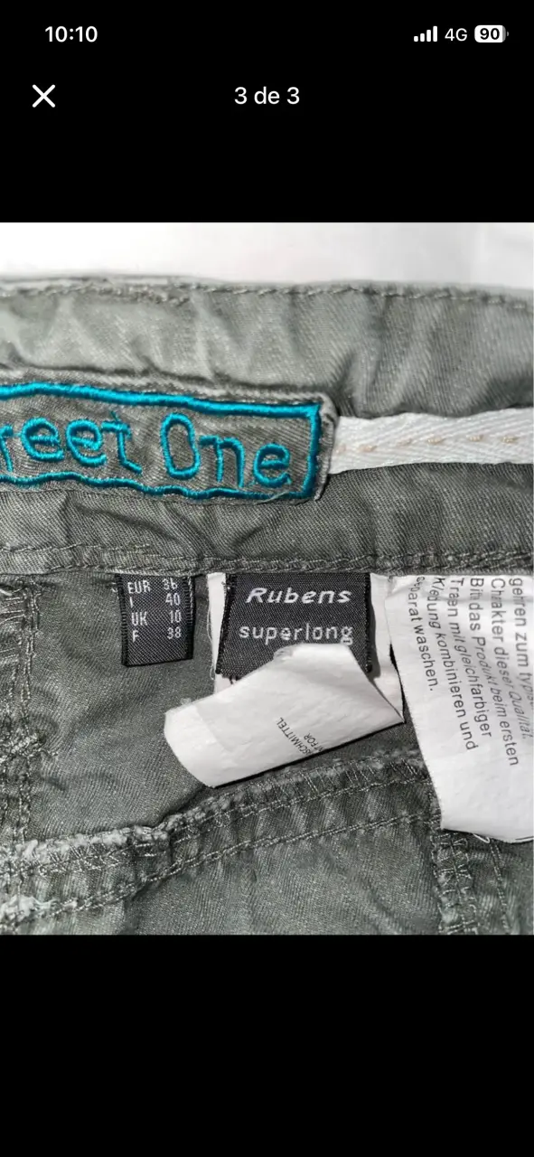 pantalon cargo tiro bajo - 3
