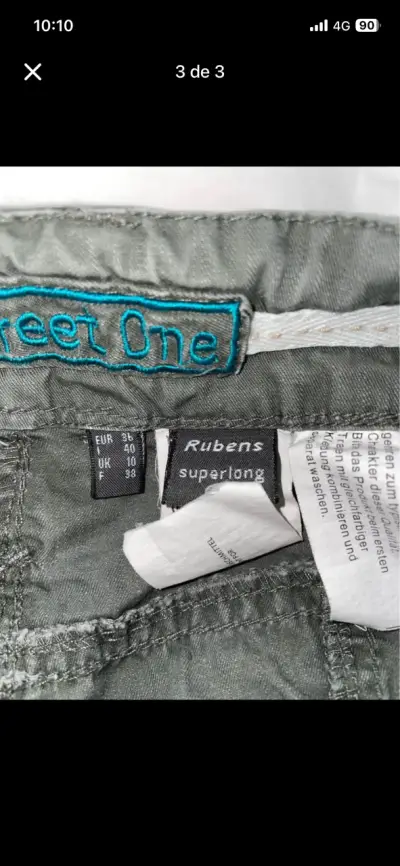 pantalon cargo tiro bajo - miniatura 3