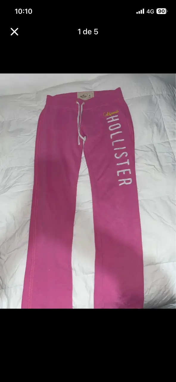 Pantalones deportivos rosas Hollister para mujer - 1
