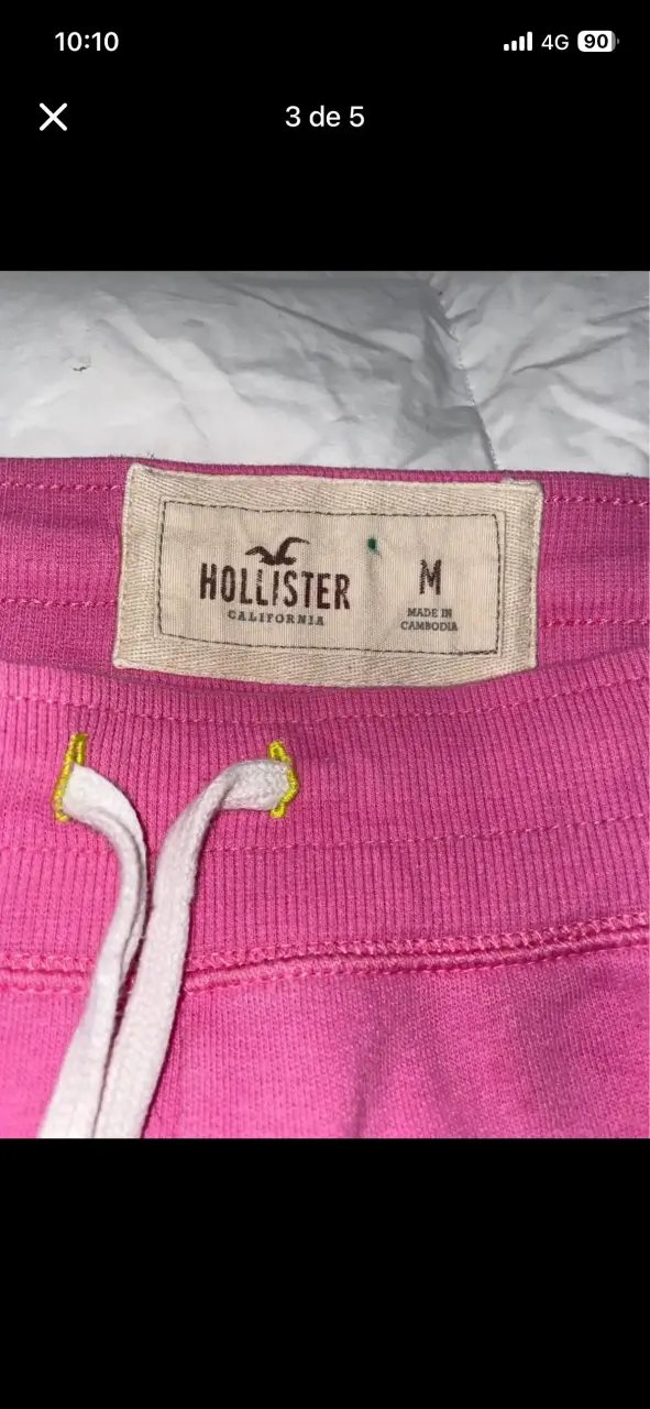 Pantalones deportivos rosas Hollister para mujer - 3