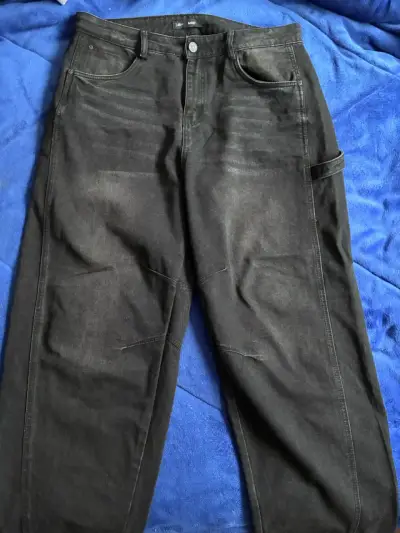 Pantalones negros baggy talla 48 - miniatura 1