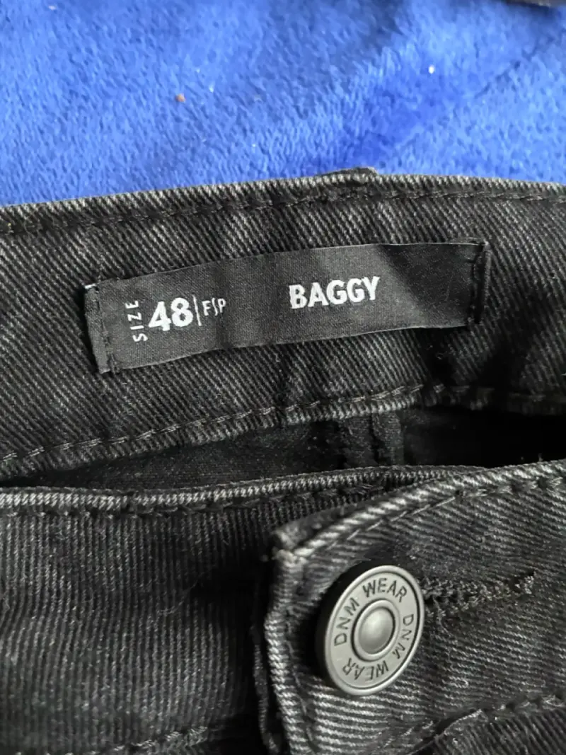 Pantalones negros baggy talla 48 - 2